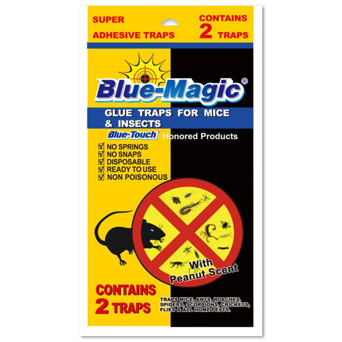 Blue-Magic 32208 — клейова пастка для мишей (упаковка 2 шт.)
